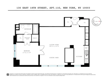 $900,000 | 130 East 18th Street, Unit 11G | Gramercy