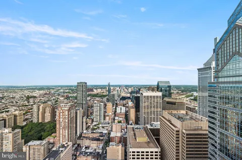 an aerial view of city