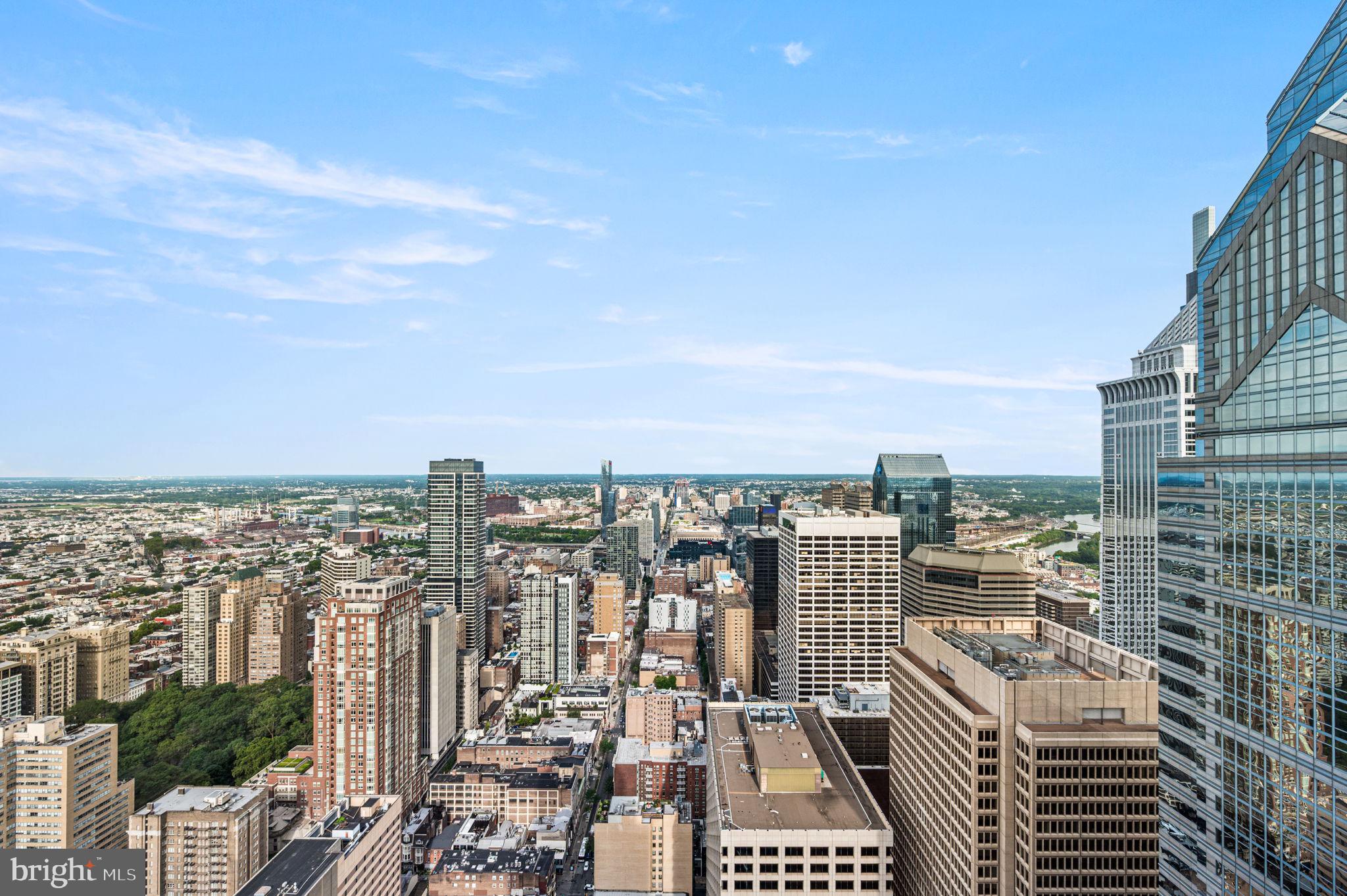50 South 16th Street, Unit 4503 Philadelphia, PA 19103 - Photo 9 of 31 an aerial view of city
