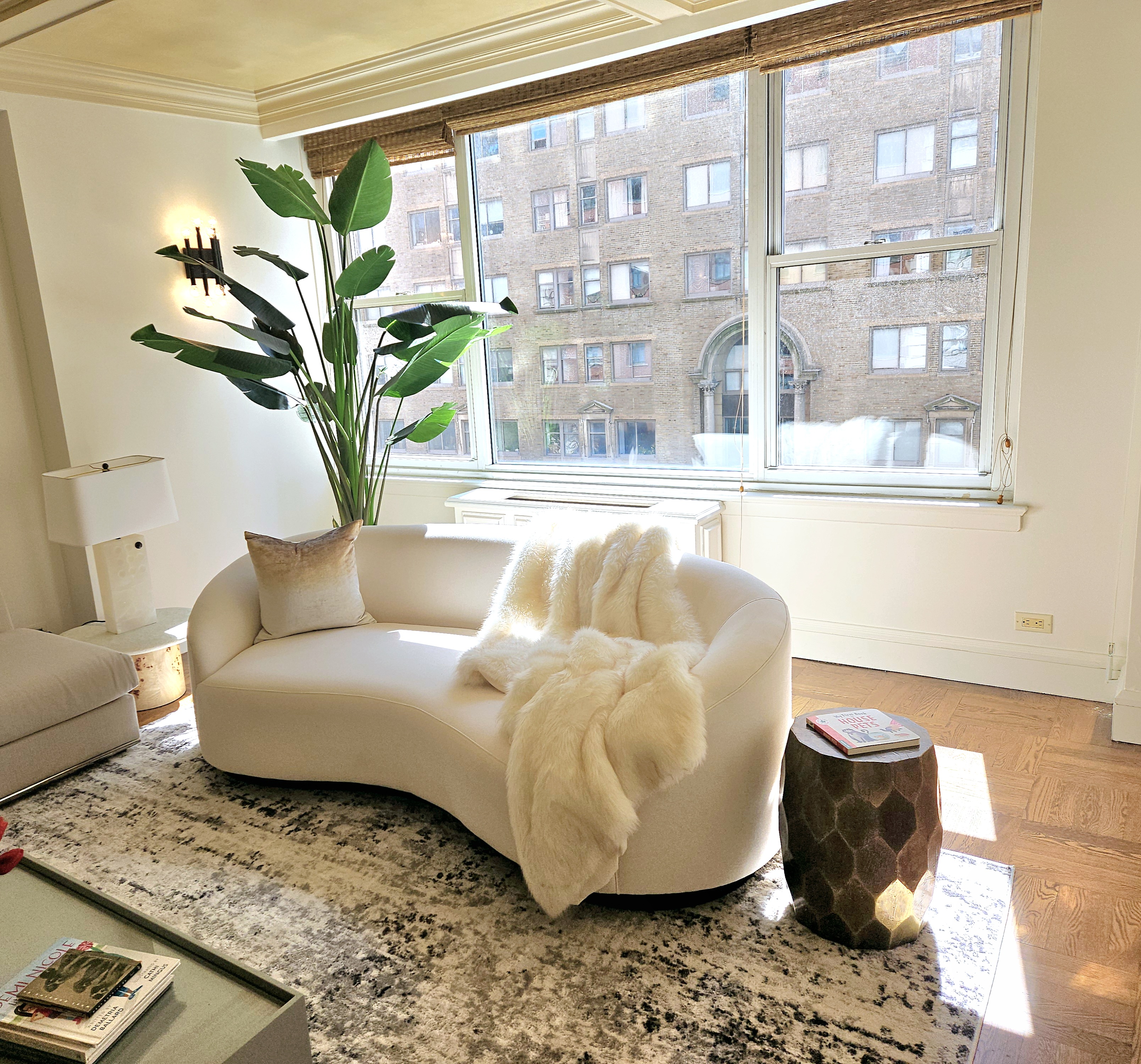 169 East 69th Street, Unit 7/8 B Manhattan, NY 10021 - Photo 7 of 30 a living room with couches and a potted plant