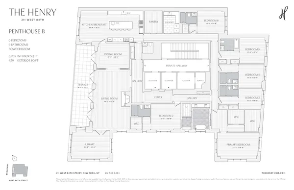 $28,750,000 | 211 West 84th Street, Unit PHB | Upper West Side