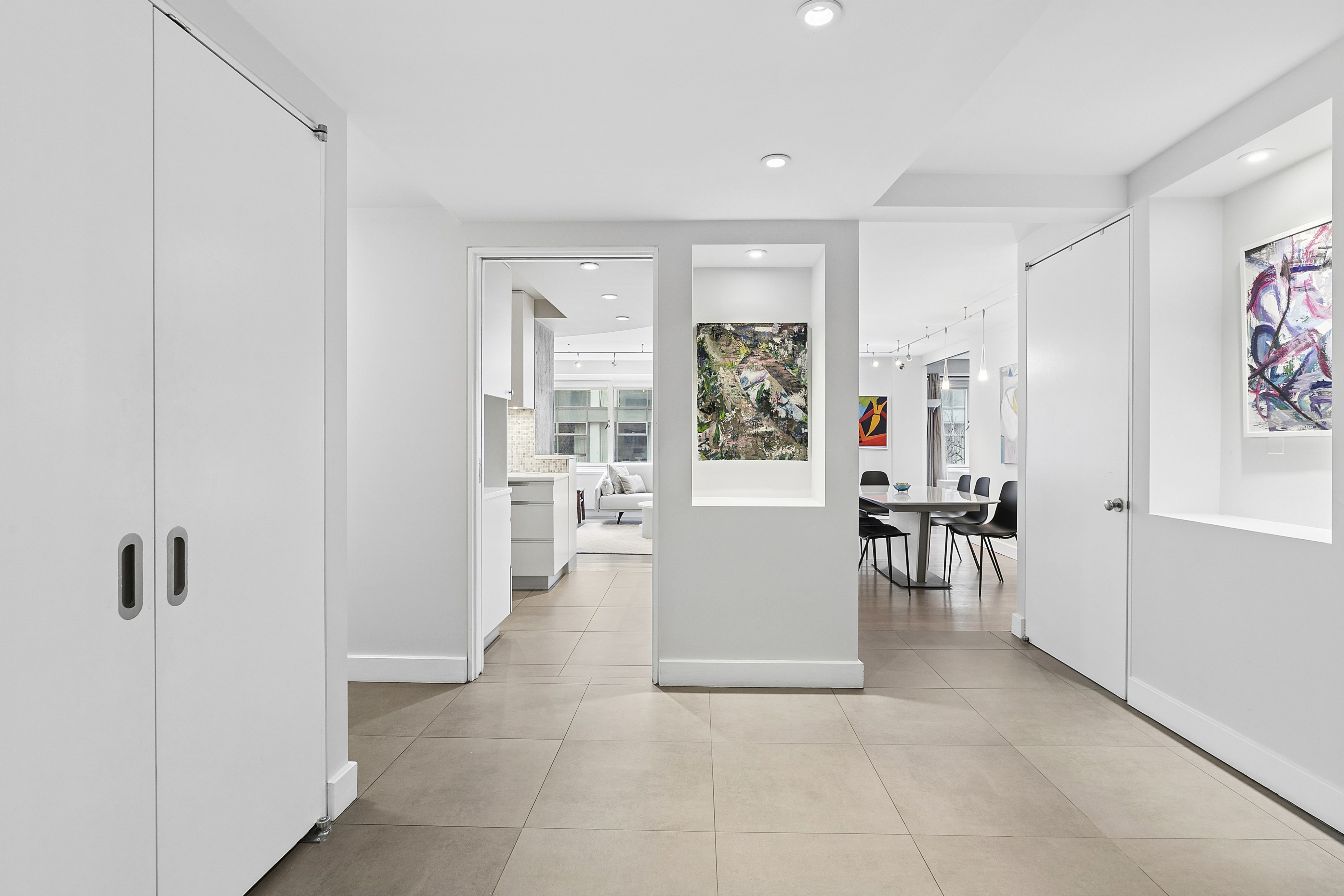 1065 Park Avenue, Unit 4BC Manhattan, NY 10128 - Photo 14 of 16 a view of work space with wooden floor