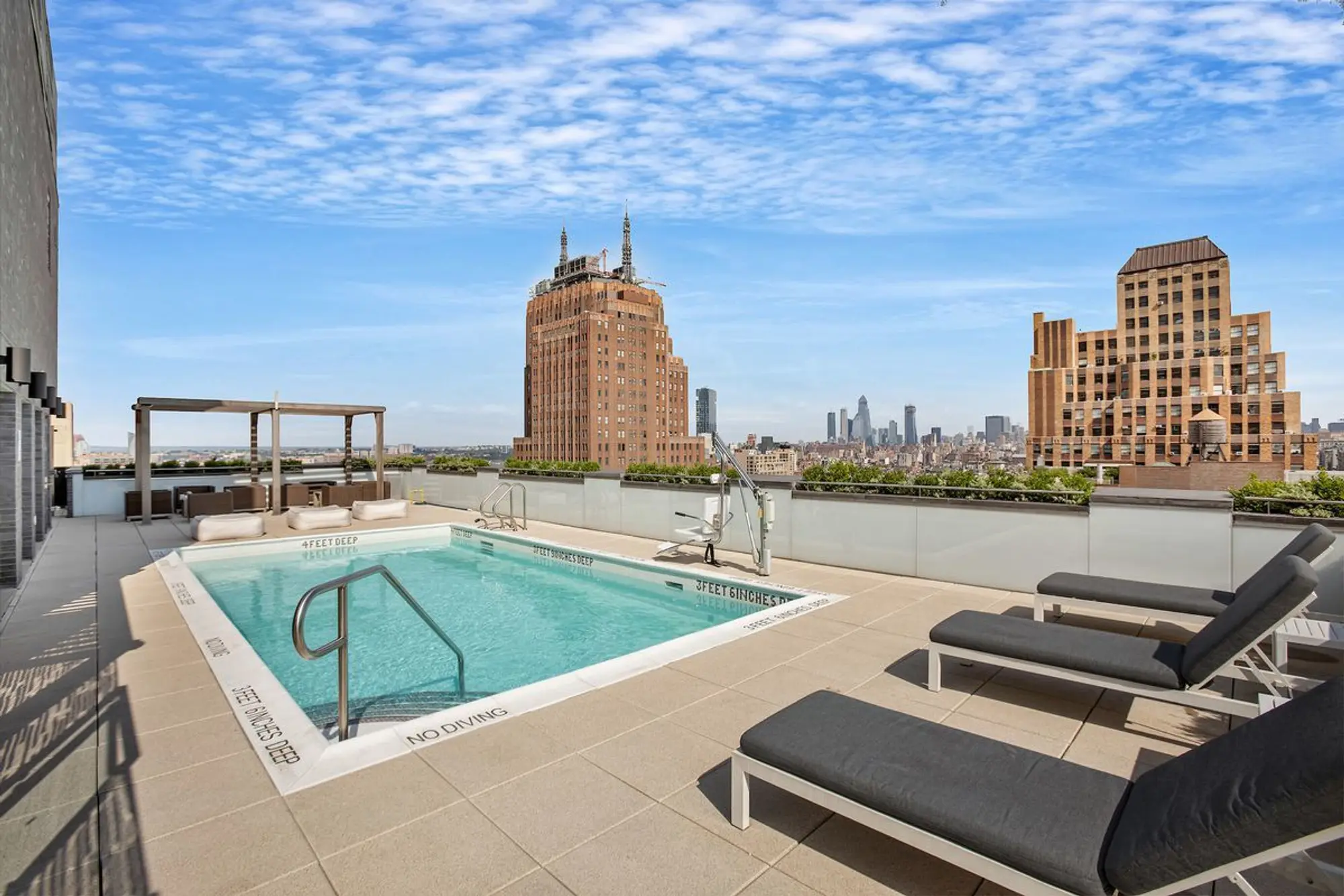 5 Franklin Place, Unit 14A Manhattan, NY 10013 - Photo 20 of 23 a view of a swimming pool with a terrace