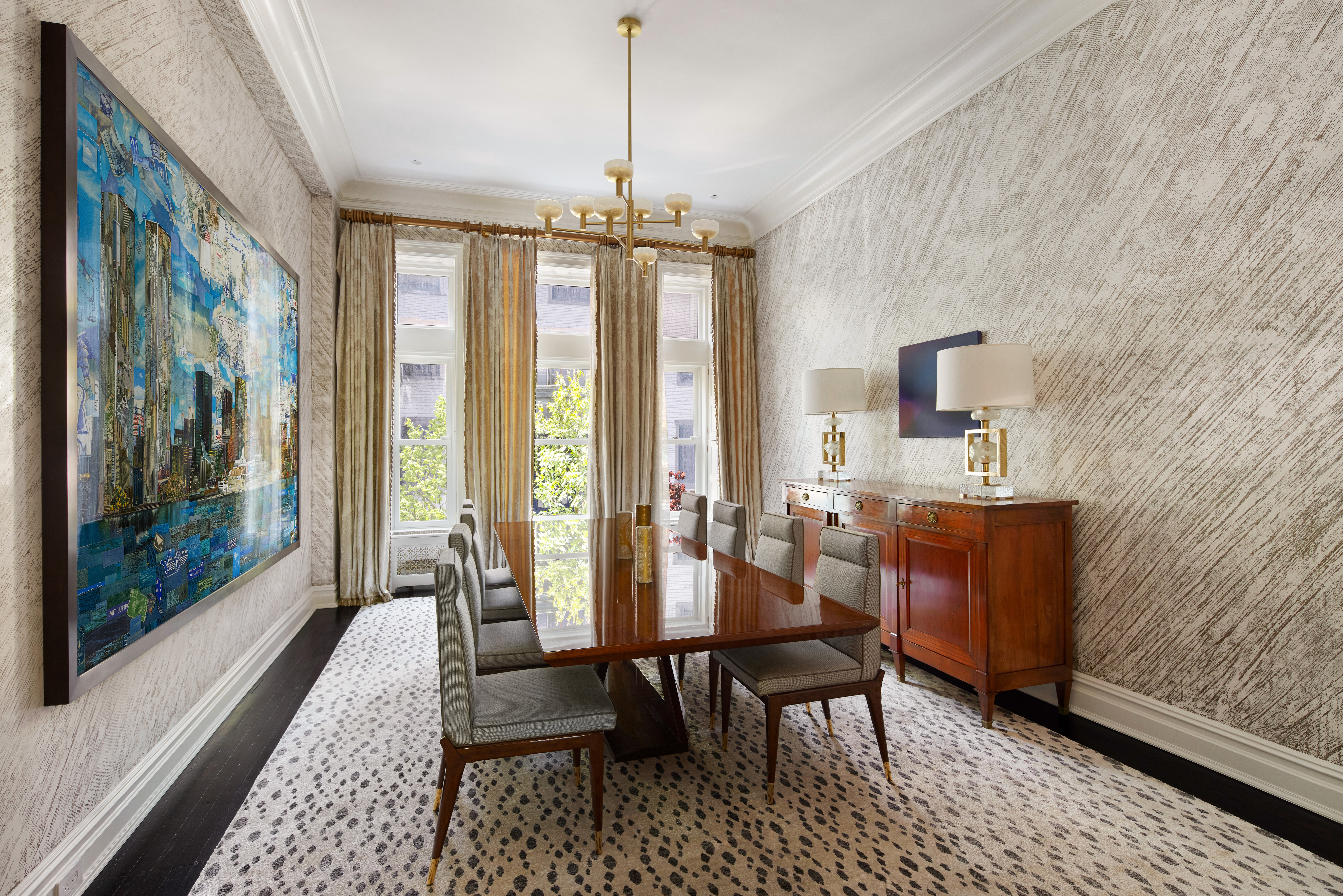 135 West 77th Street Manhattan, NY 10024 - Photo 12 of 32 a view of a dining room with furniture window and outside view