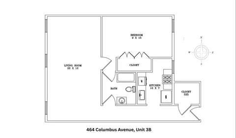 $550,000 | 464 Columbus Avenue, Unit 3B | Upper West Side