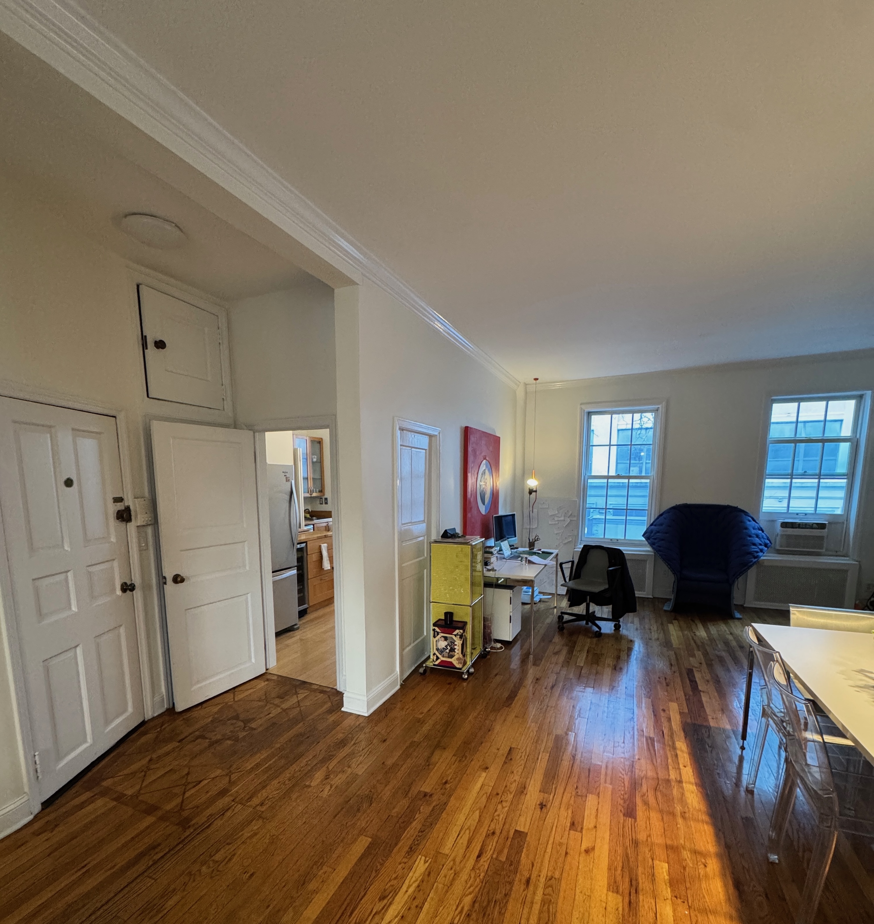 19 Vandam Street, Unit 2 Manhattan, NY 10014 - Photo 7 of 19 a living room with furniture and a wooden floor