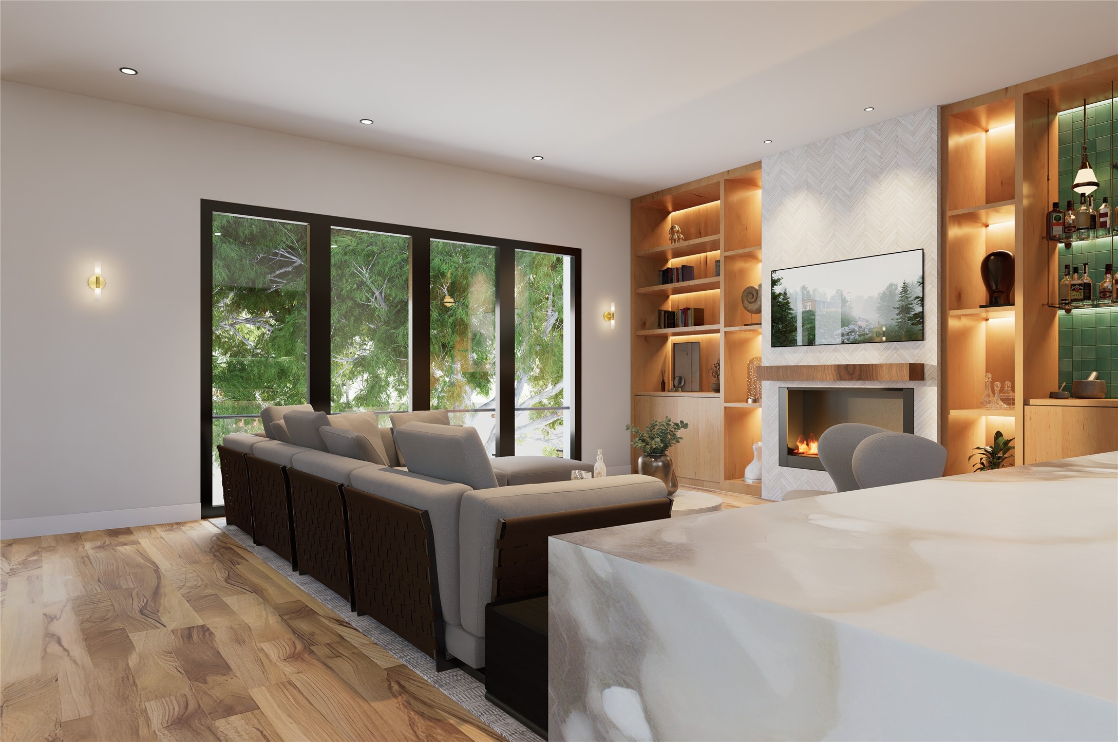 4612 Pickfair Street, Unit C Houston, TX 77026 - Photo 7 of 11 a bedroom with a large bed and a large window