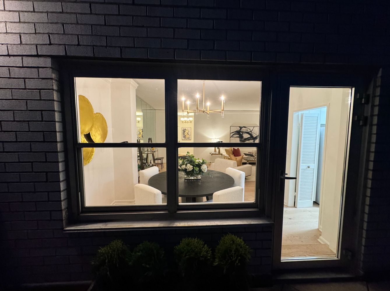 a view of a window of the house