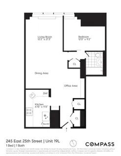 $680,000 | 245 East 25th Street, Unit 19L | Kips Bay