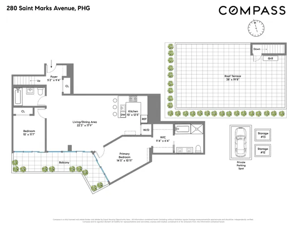 $2,750,000 | 280 Saint Marks Avenue, Unit PHG | Prospect Heights