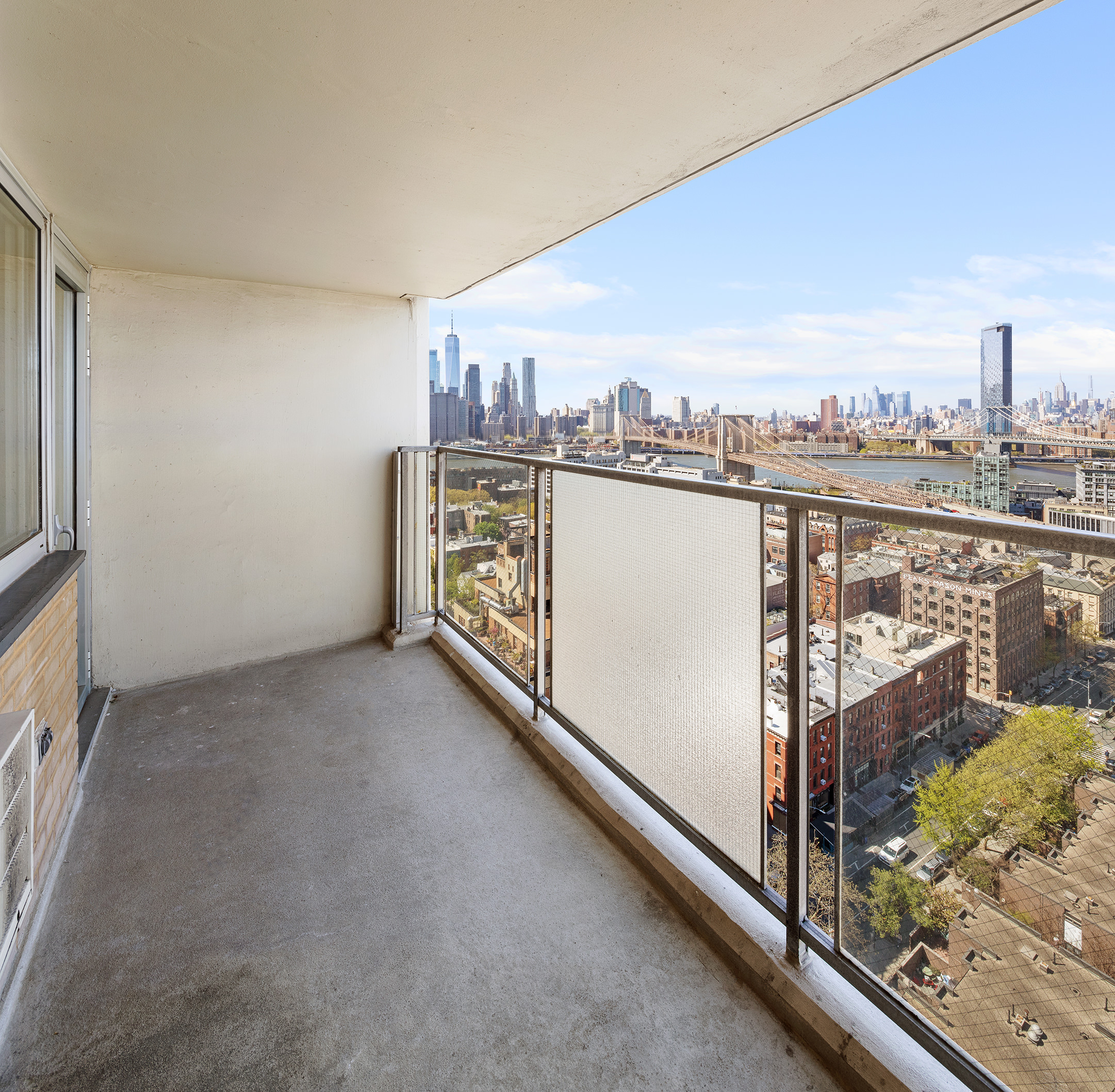 75 Henry Street, Unit 21C Brooklyn, NY 11201 - Photo 6 of 11 a view of a balcony with city view