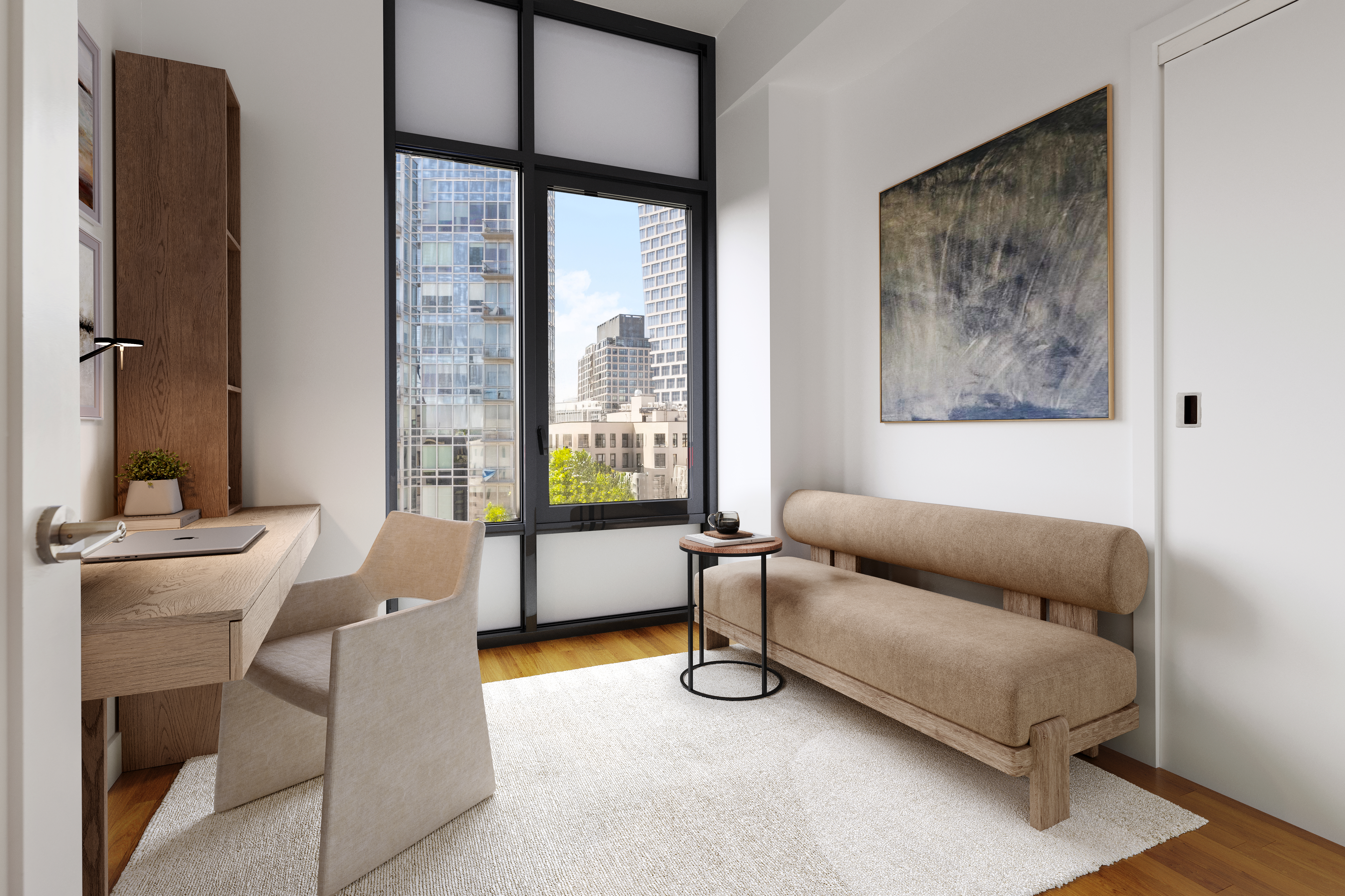 500 Waverly Avenue, Unit PH5 Brooklyn, NY 11238 - Photo 7 of 12 a living room with furniture and a window