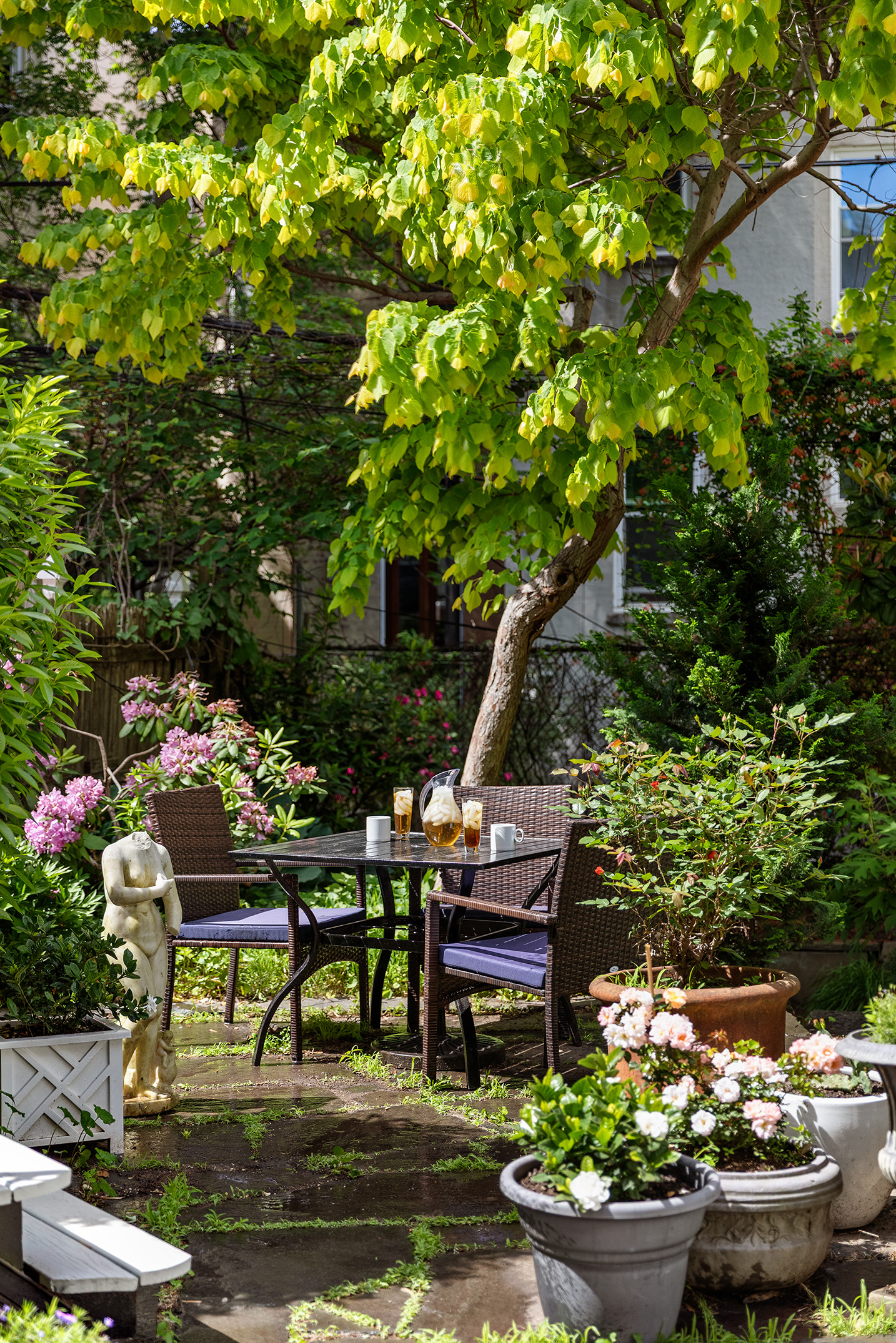 183 Halsey Street Brooklyn, NY 11216 - Photo 9 of 23 a view of a backyard with sitting area