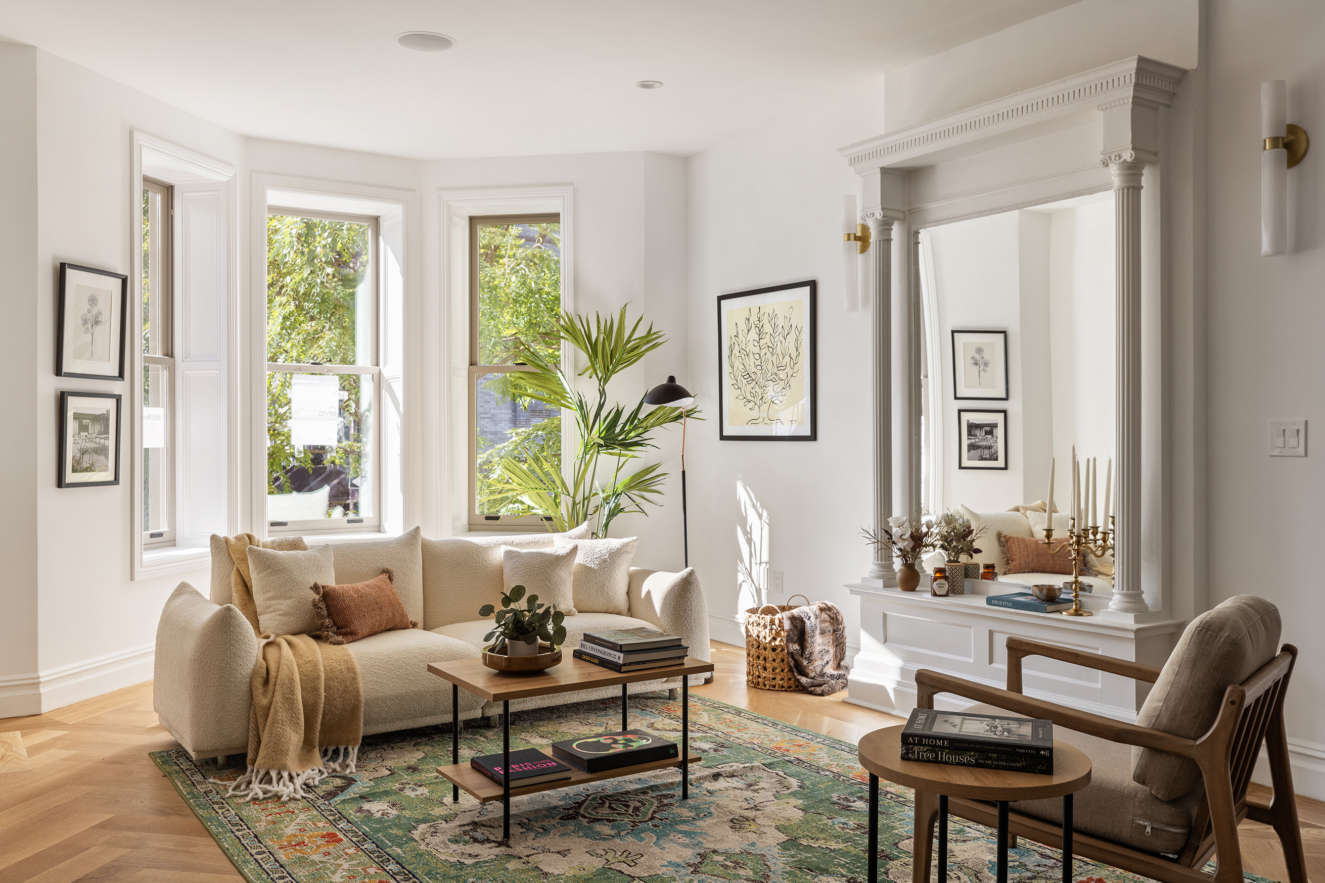 1433 Dean Street Brooklyn, NY 11213 - Photo 3 of 18 a living room with furniture and a large window