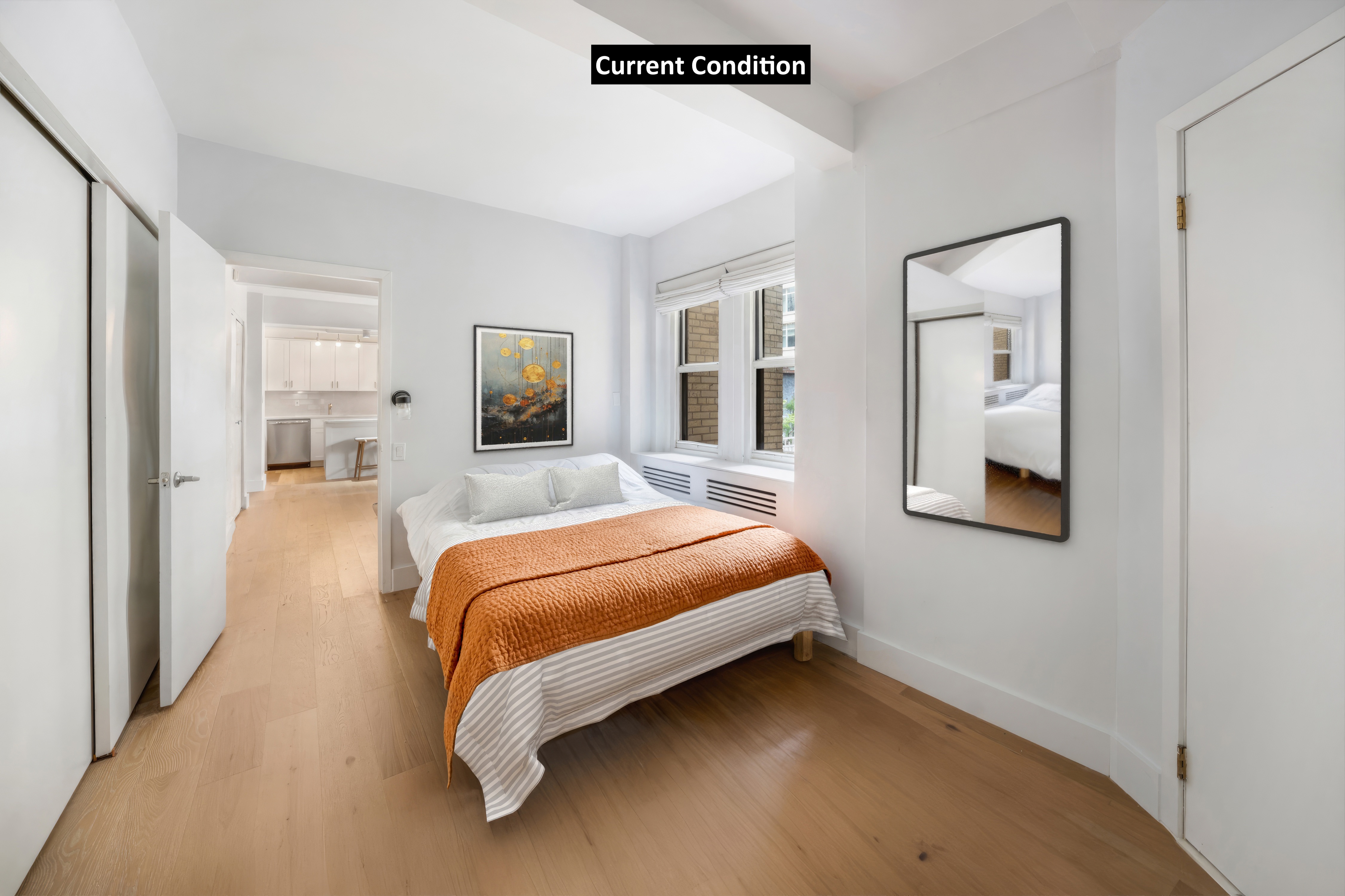 2166 Broadway, Unit 5C Manhattan, NY 10024 - Photo 4 of 11 a bedroom with bed and window