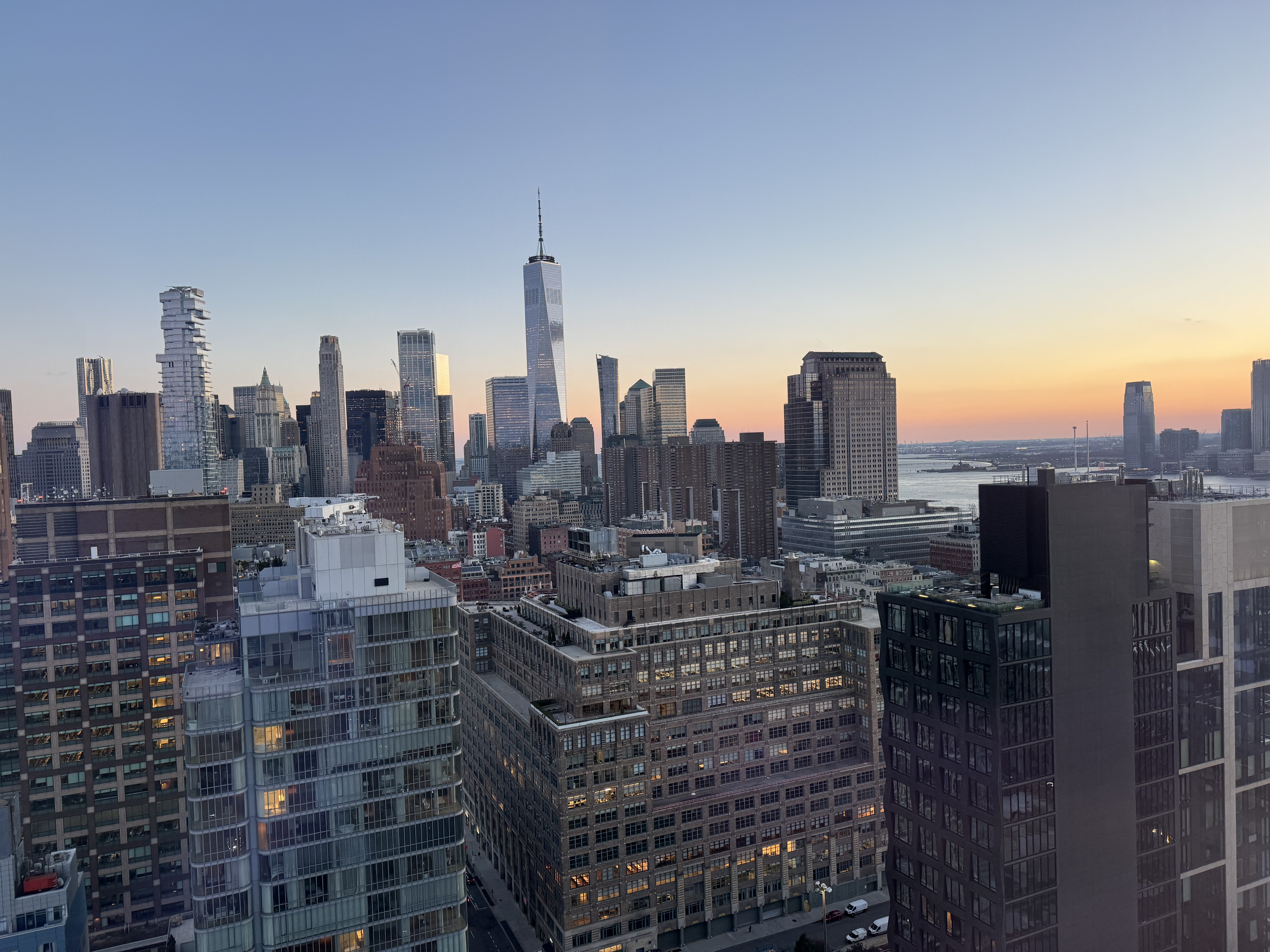 246 Spring Street, Unit 3503 Manhattan, NY 10013 - Photo 2 of 13 a city view with tall buildings