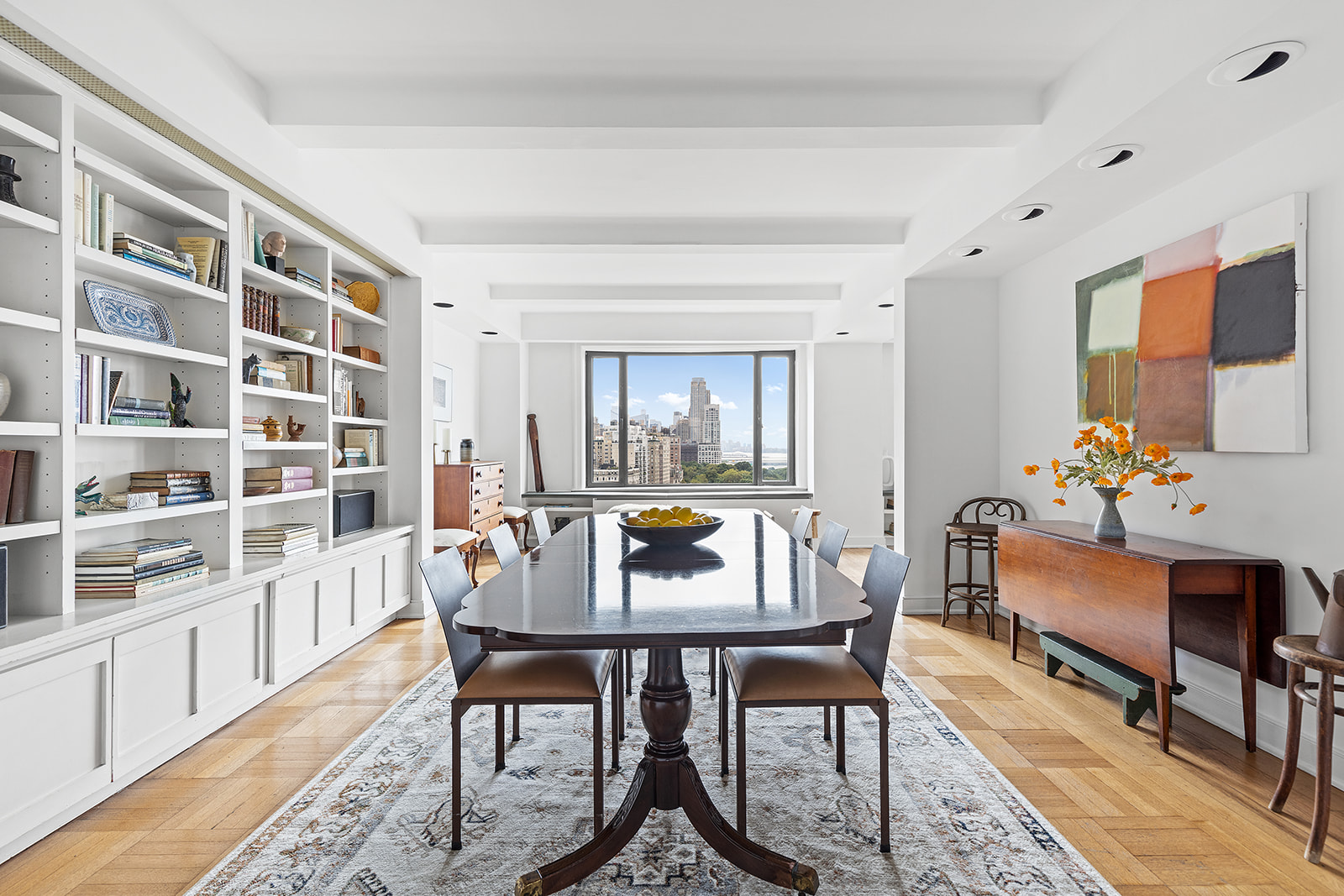 110-118 Riverside Drive, Unit 15A Manhattan, NY 10024 - Photo 3 of 17 a dining room with furniture and window