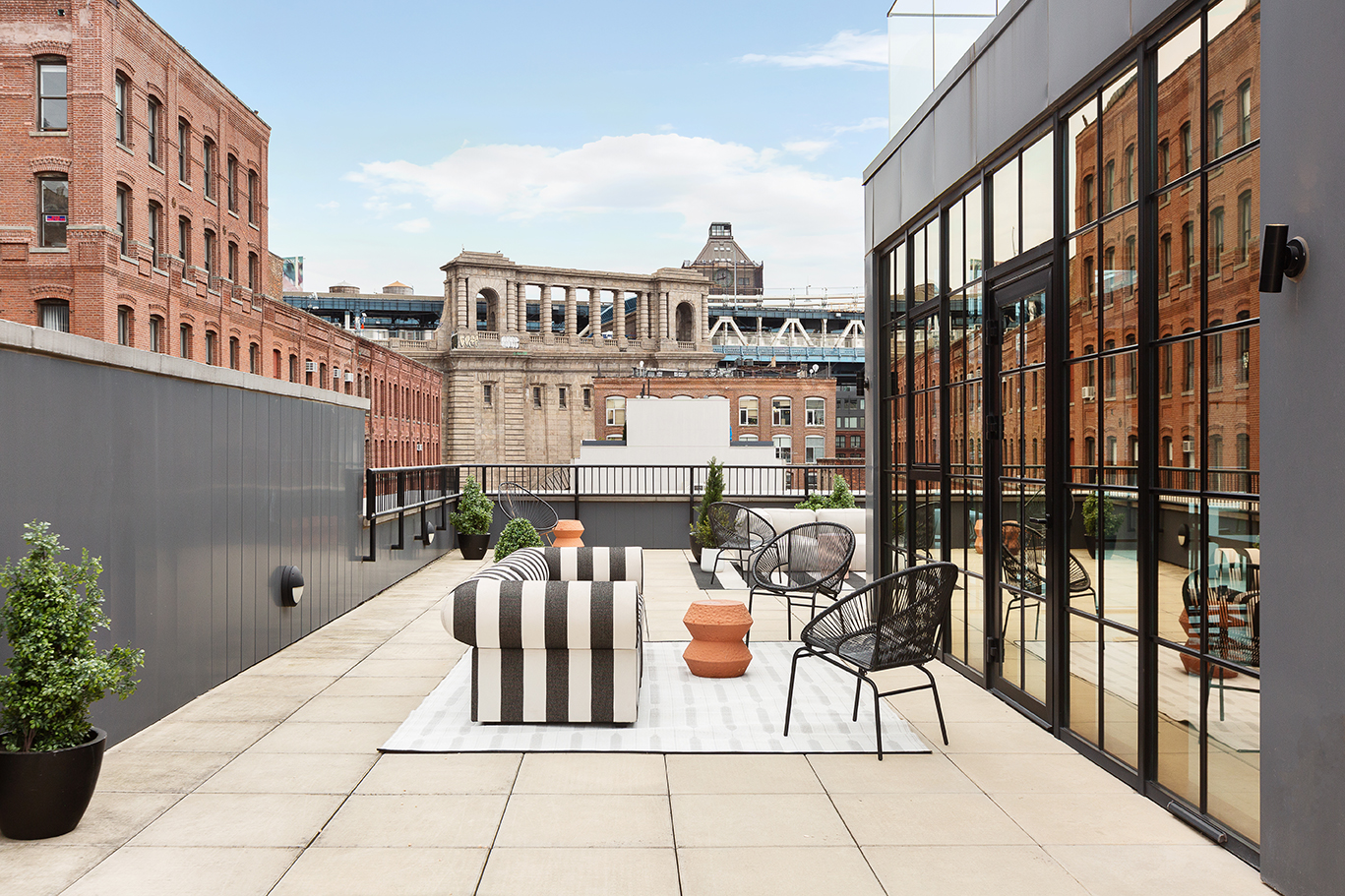 51 Jay Street, Unit PHE Brooklyn, NY 11201 - Photo 8 of 23 a view of balcony with chairs