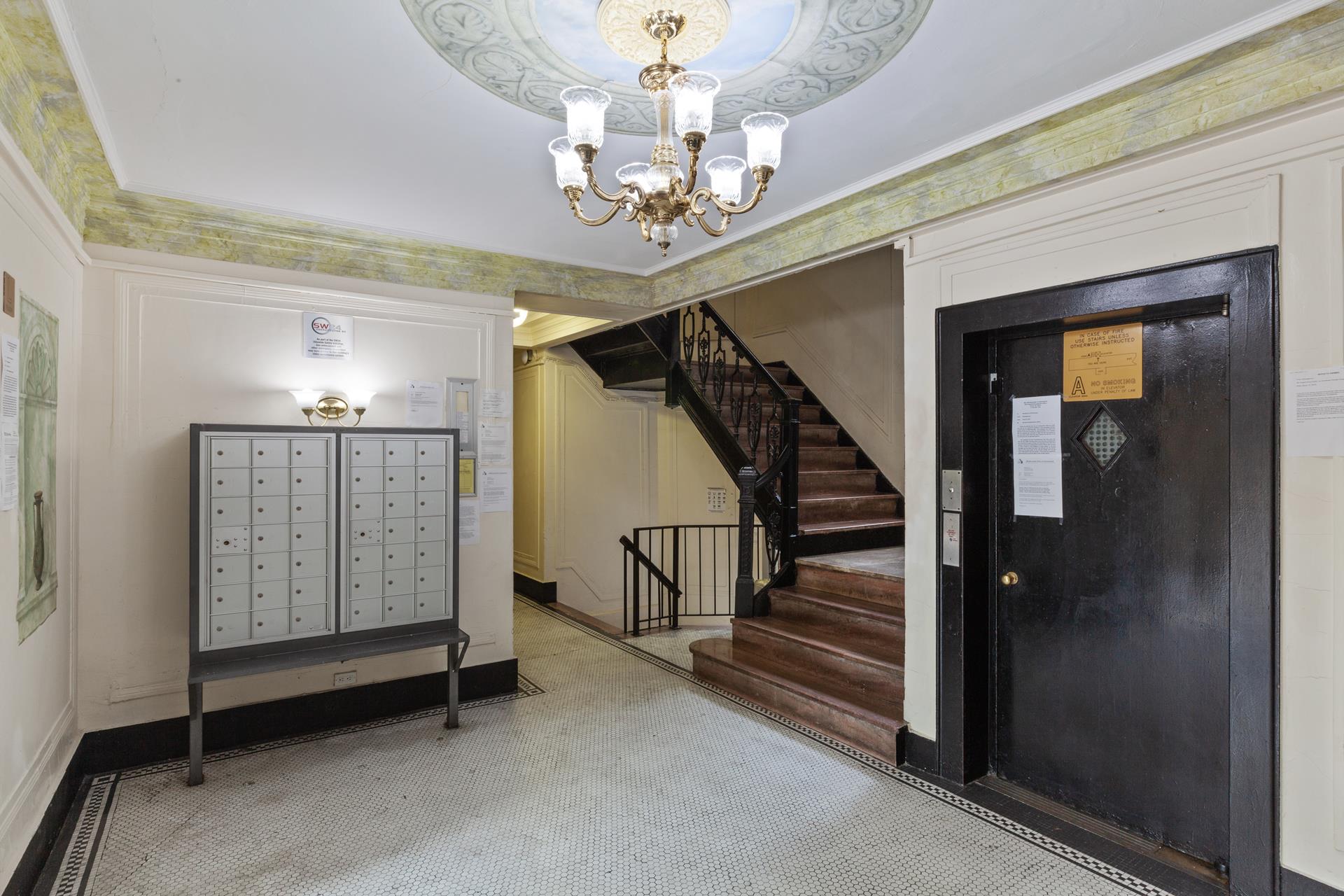 690 Riverside Drive, Unit 5D Manhattan, NY 10031 - Photo 7 of 9 a view of a hallway view with staircase