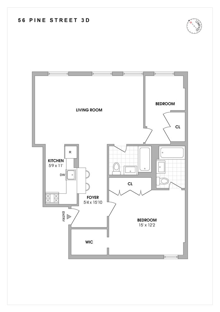 56 Pine Street, Unit 3D Manhattan, NY 10005 - Photo 10 of 10