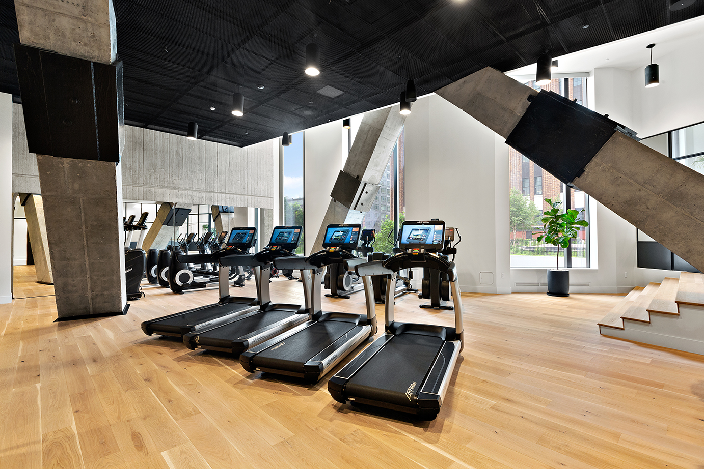 11 Hoyt Street, Unit 43E Brooklyn, NY 11201 - Photo 7 of 10 a view of a room with gym equipment