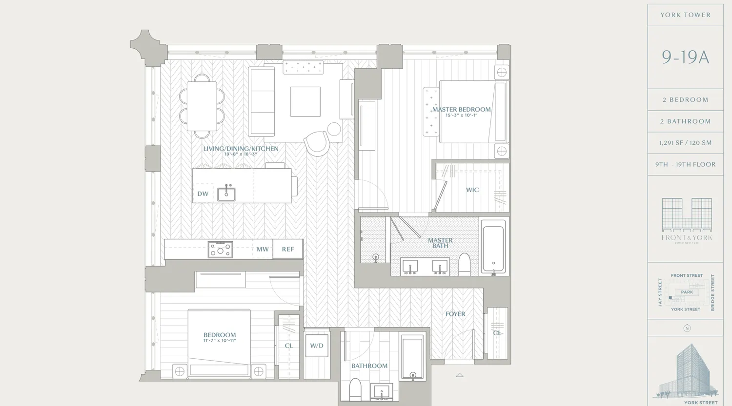 $2,799,000 | 115 York Street, Unit 17A | DUMBO