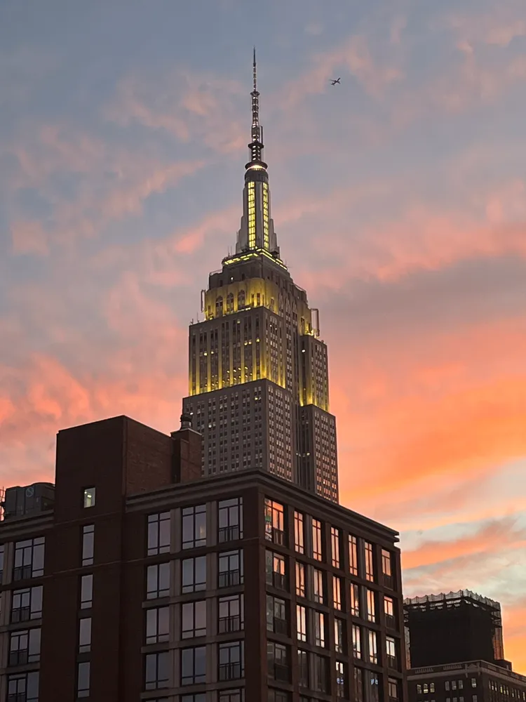 a front view of a building