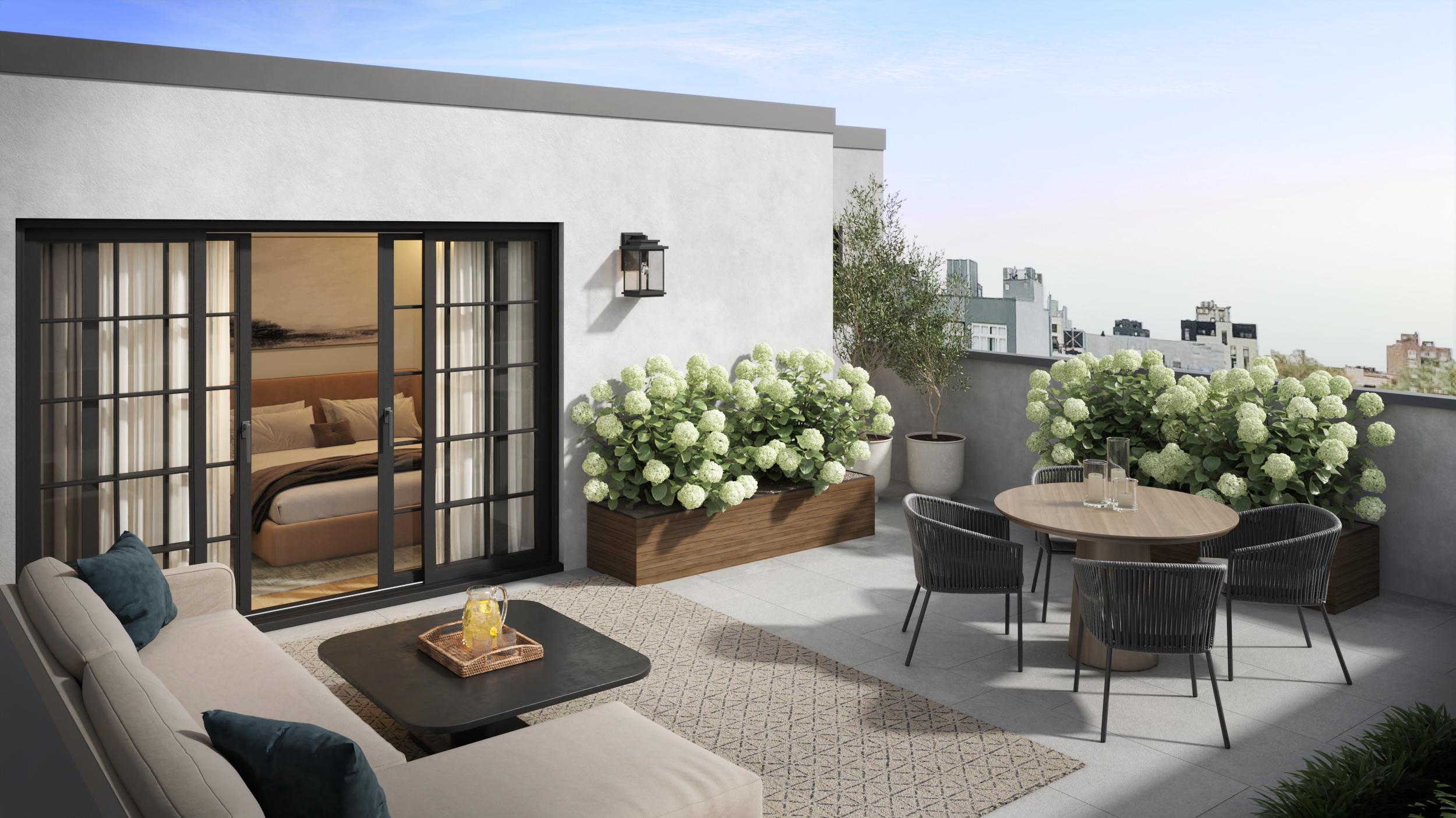 185 Ainslie Street, Unit 3 Brooklyn, NY 11211 - Photo 10 of 12 a living room with furniture and a potted plant