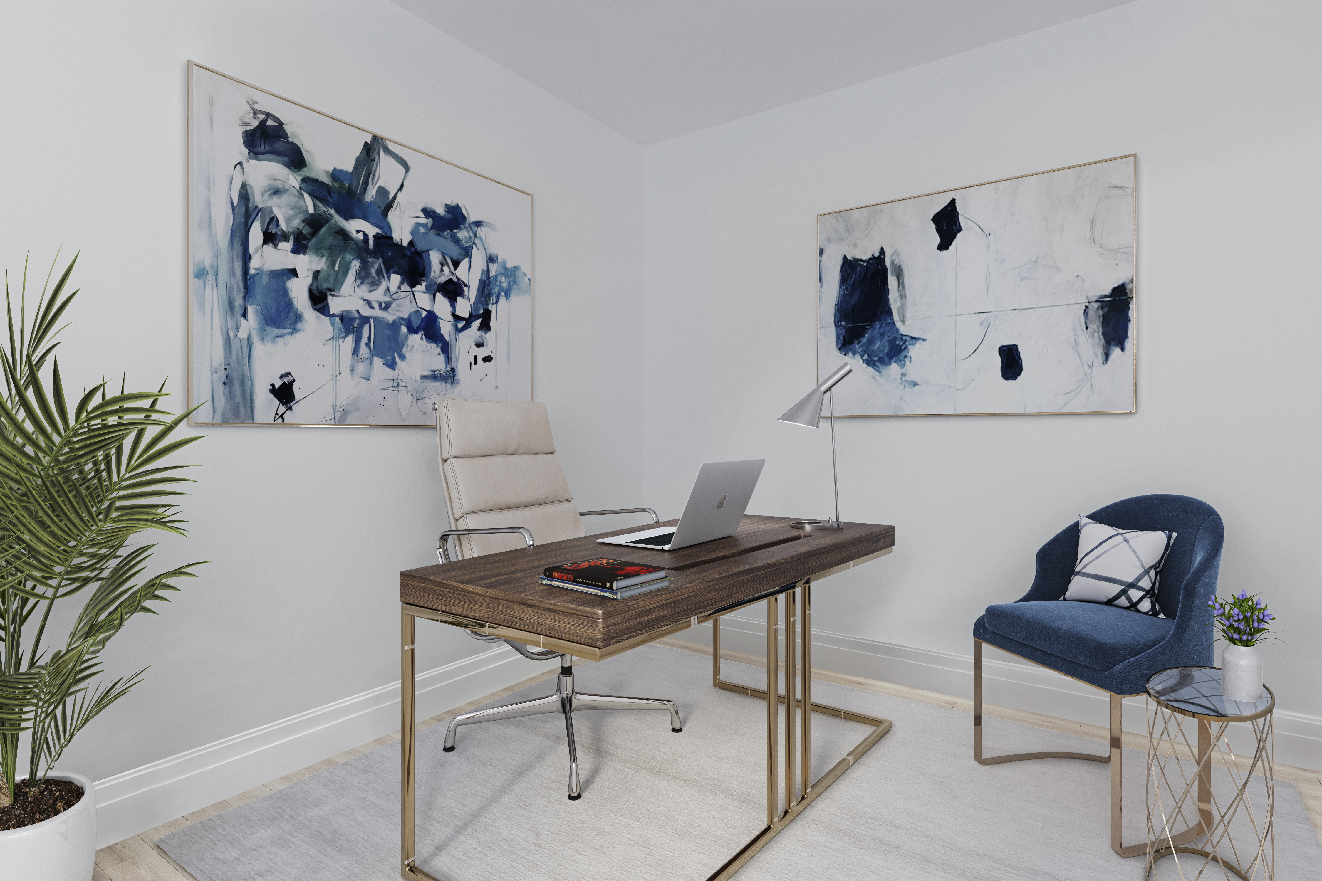 100 Barclay Street, Unit 17H Manhattan, NY 10007 - Photo 10 of 11 a view of a workspace with furniture