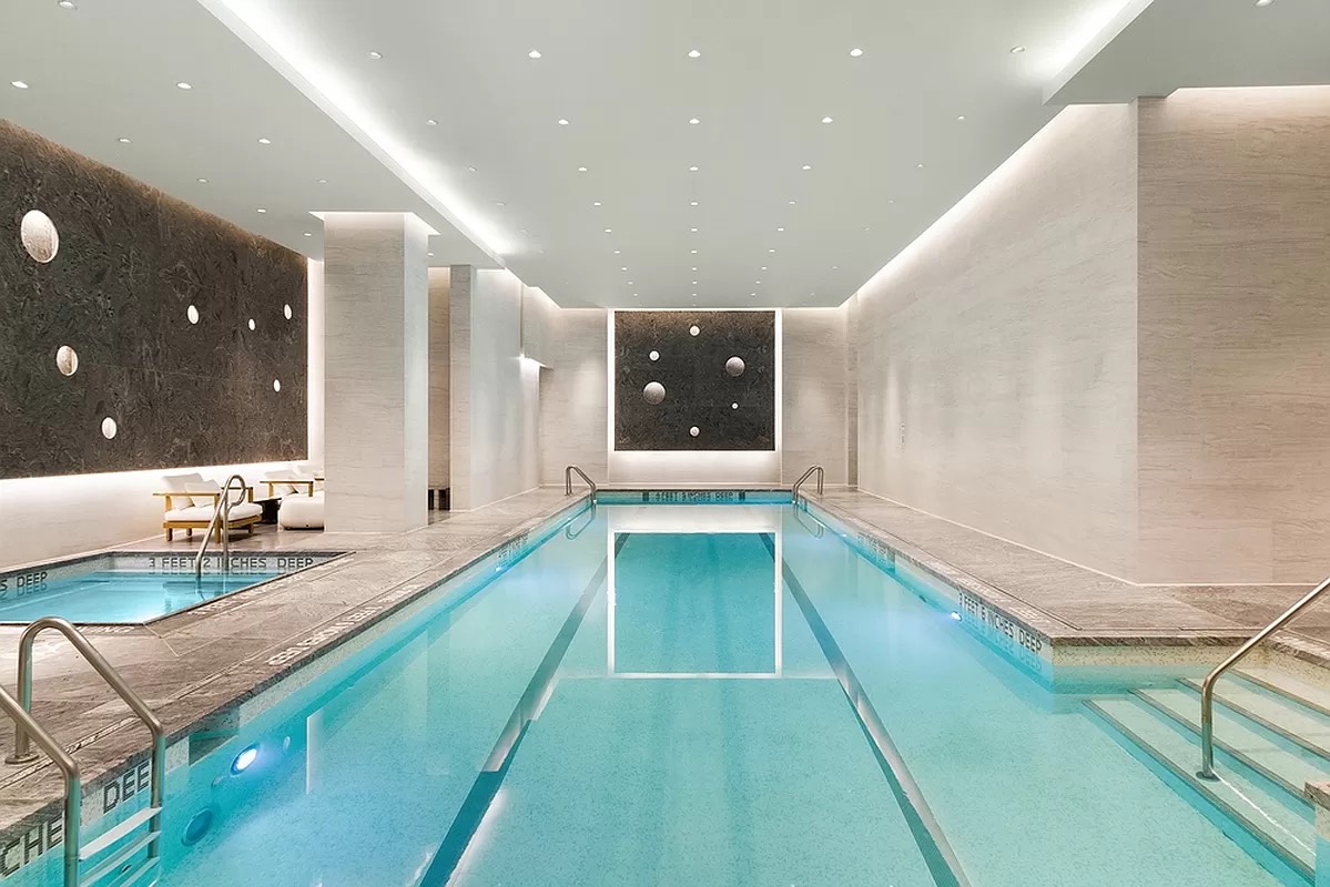 1 City Point, Unit PHG Brooklyn, NY 11201 - Photo 14 of 17 a large swimming pool with a large window