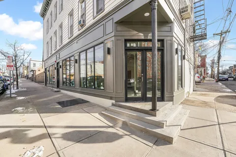 a view of a building entrance