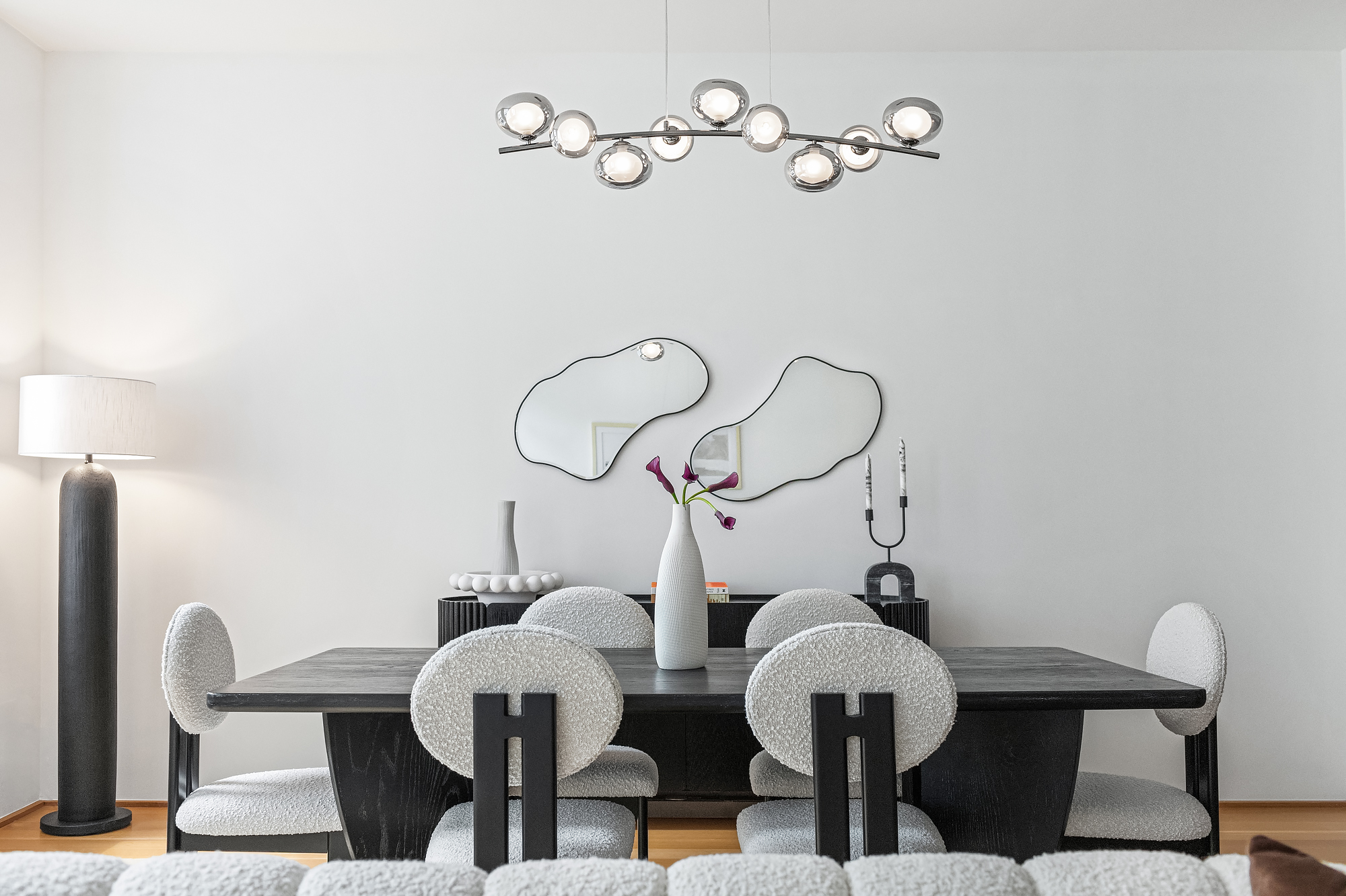 71 Reade Street, Unit 4D Manhattan, NY 10007 - Photo 4 of 15 a view of a dining room with furniture and wooden floor