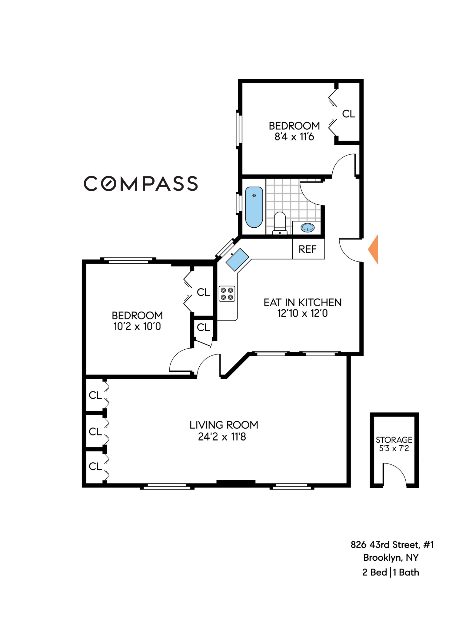 826 43rd Street 1 Borough Park Brooklyn NY 11232