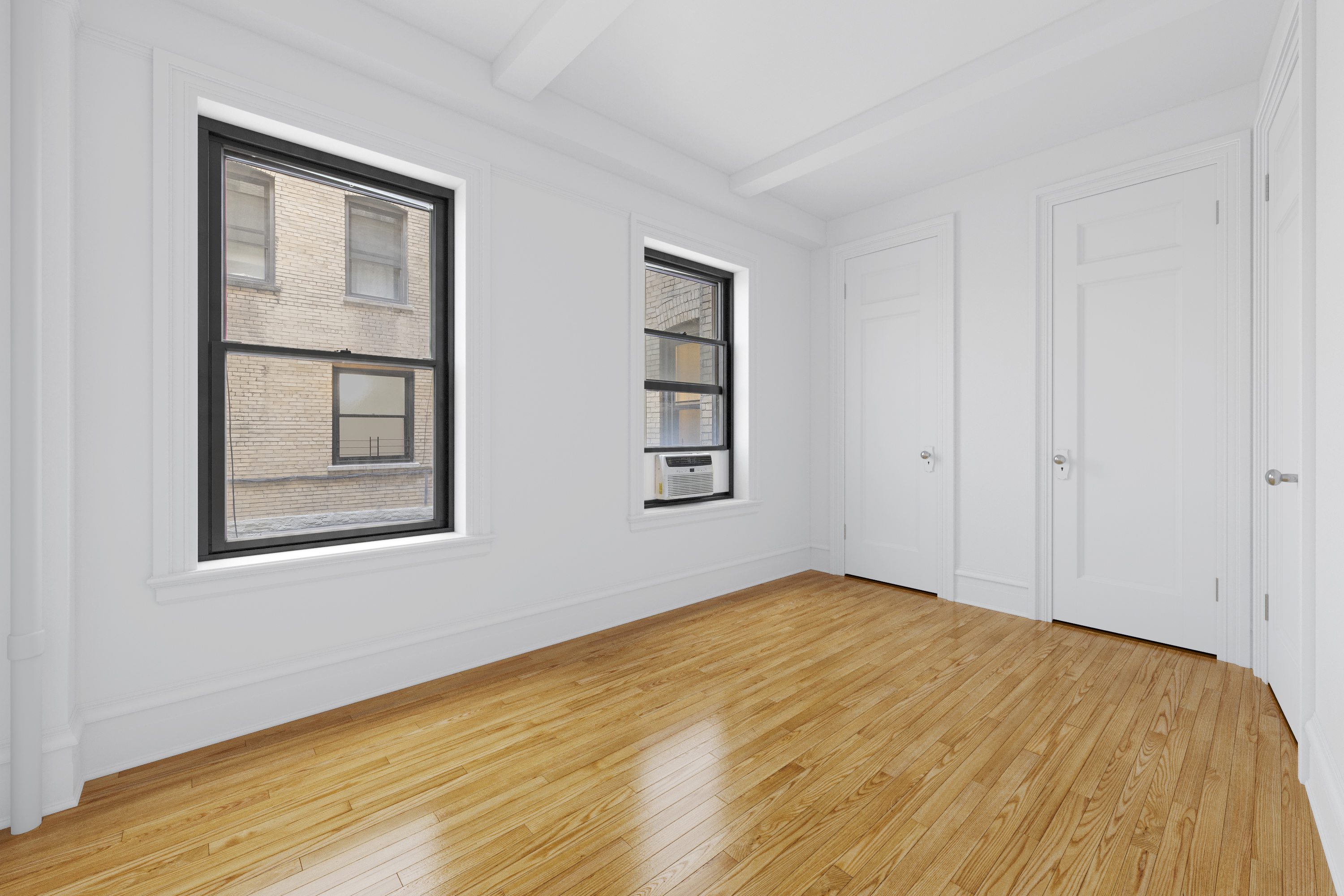 609 West 114th Street, Unit 2 Manhattan, NY 10025 - Photo 11 of 16 a view of empty room with wooden floor and fan