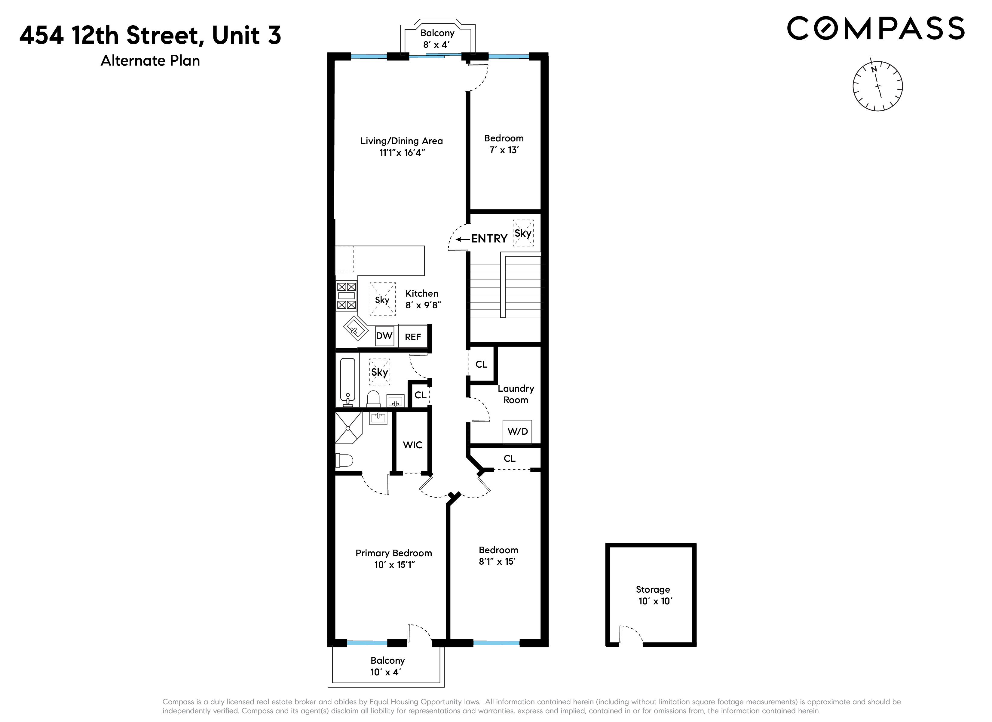 454 12th Street, Unit 3 Brooklyn, NY 11215 - Photo 18 of 18 a picture of a floor plan