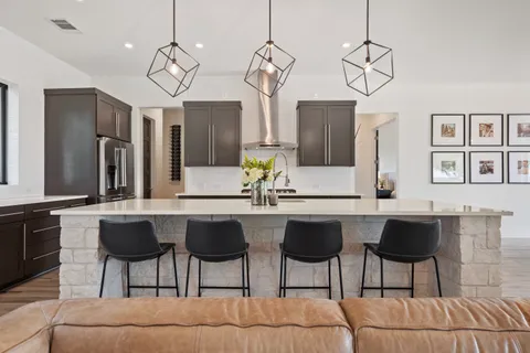 a house view with a outdoor space