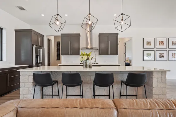 a house view with a outdoor space