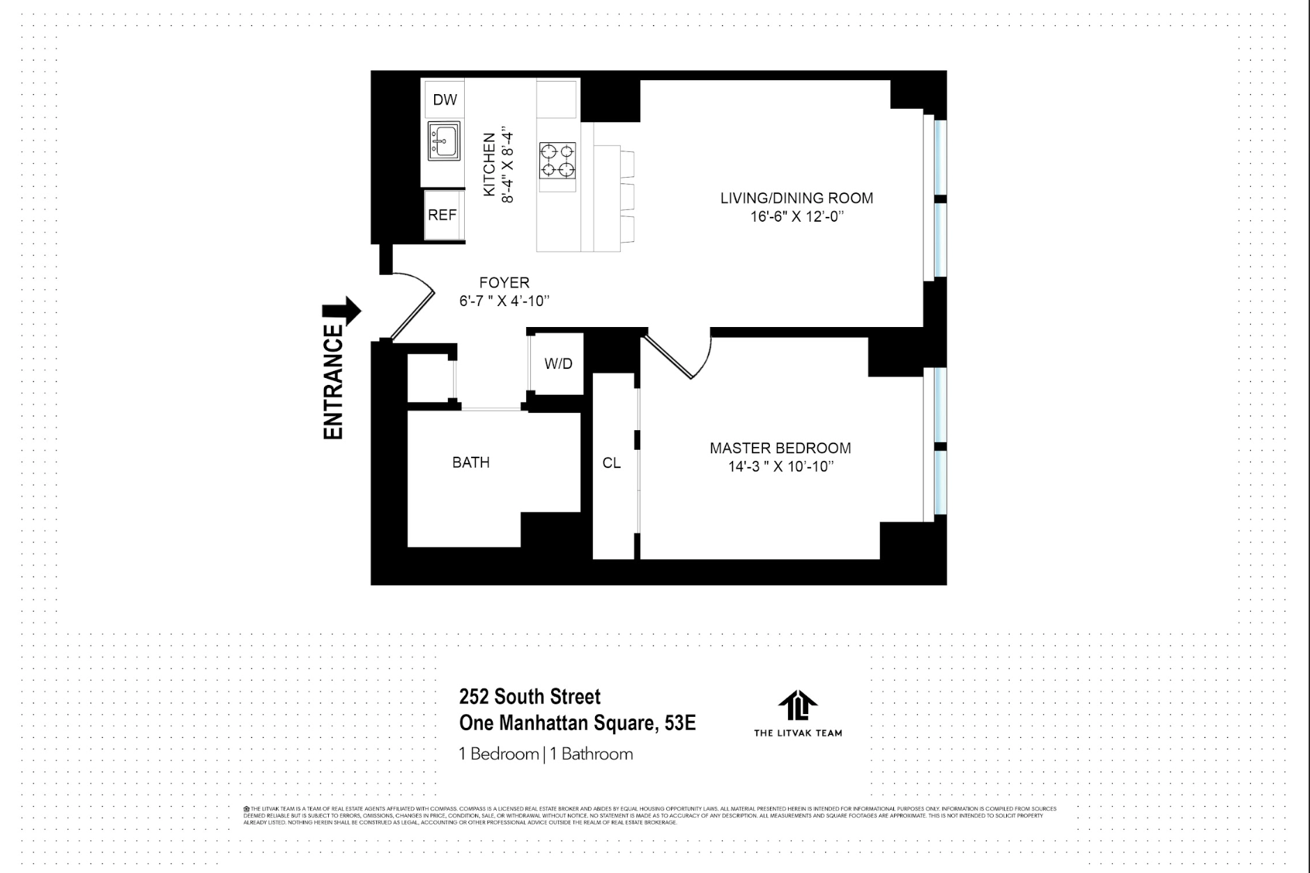 252 South Street, Unit 53E Manhattan, NY 10002 - Photo 17 of 17 a picture of a bench in front of a wall