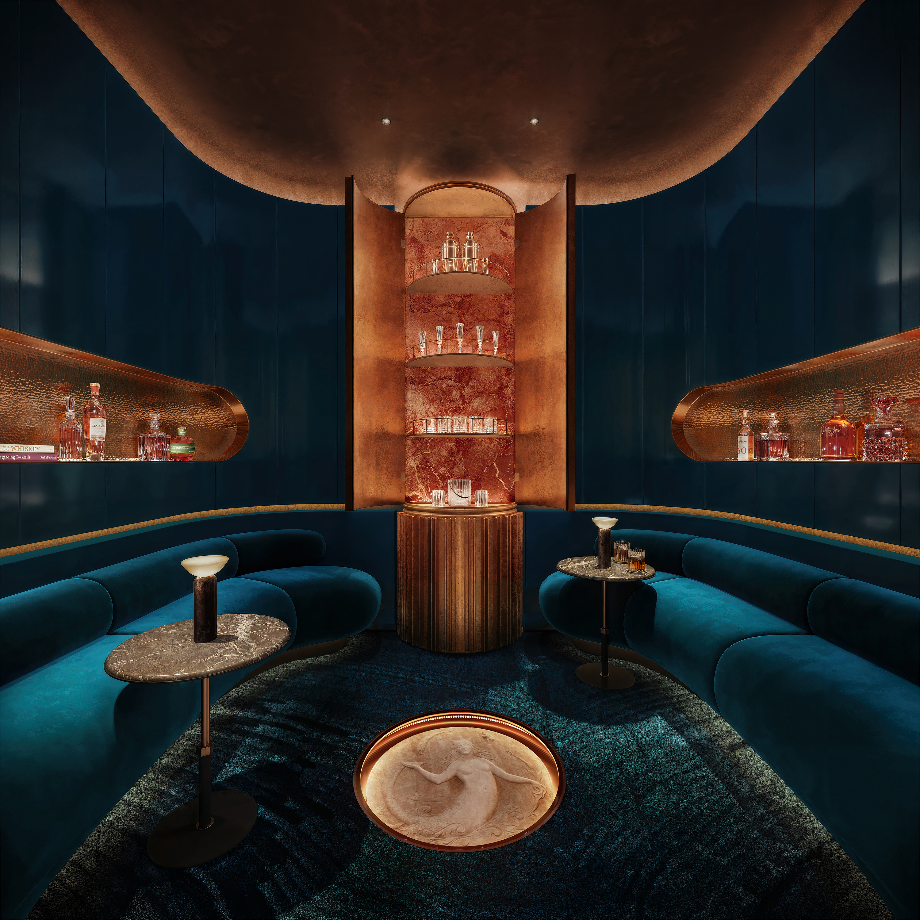 201 East 23rd Street, Unit 11D Manhattan, NY 10010 - Photo 15 of 19 a living room with furniture and a lamp