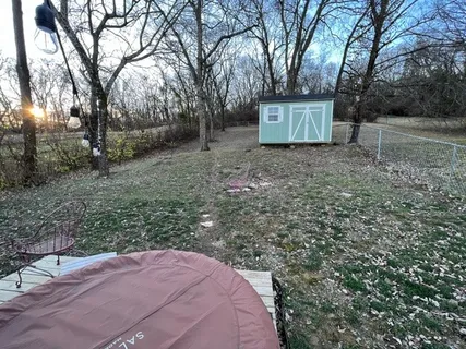 a view of a outdoor space with trees