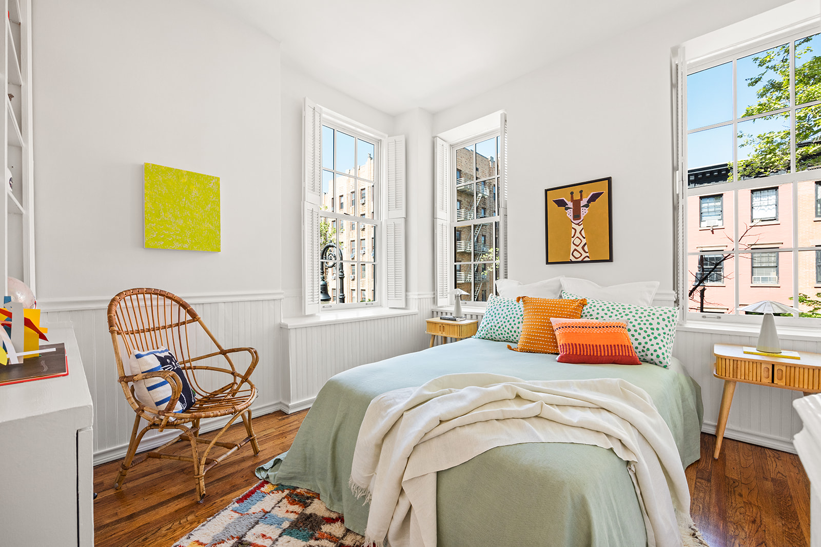 167 Clinton Street, Unit 3 Brooklyn, NY 11201 - Photo 16 of 31 a bedroom with a bed and painting on the wall