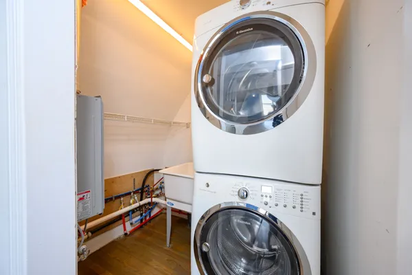 a view of storage and utility room