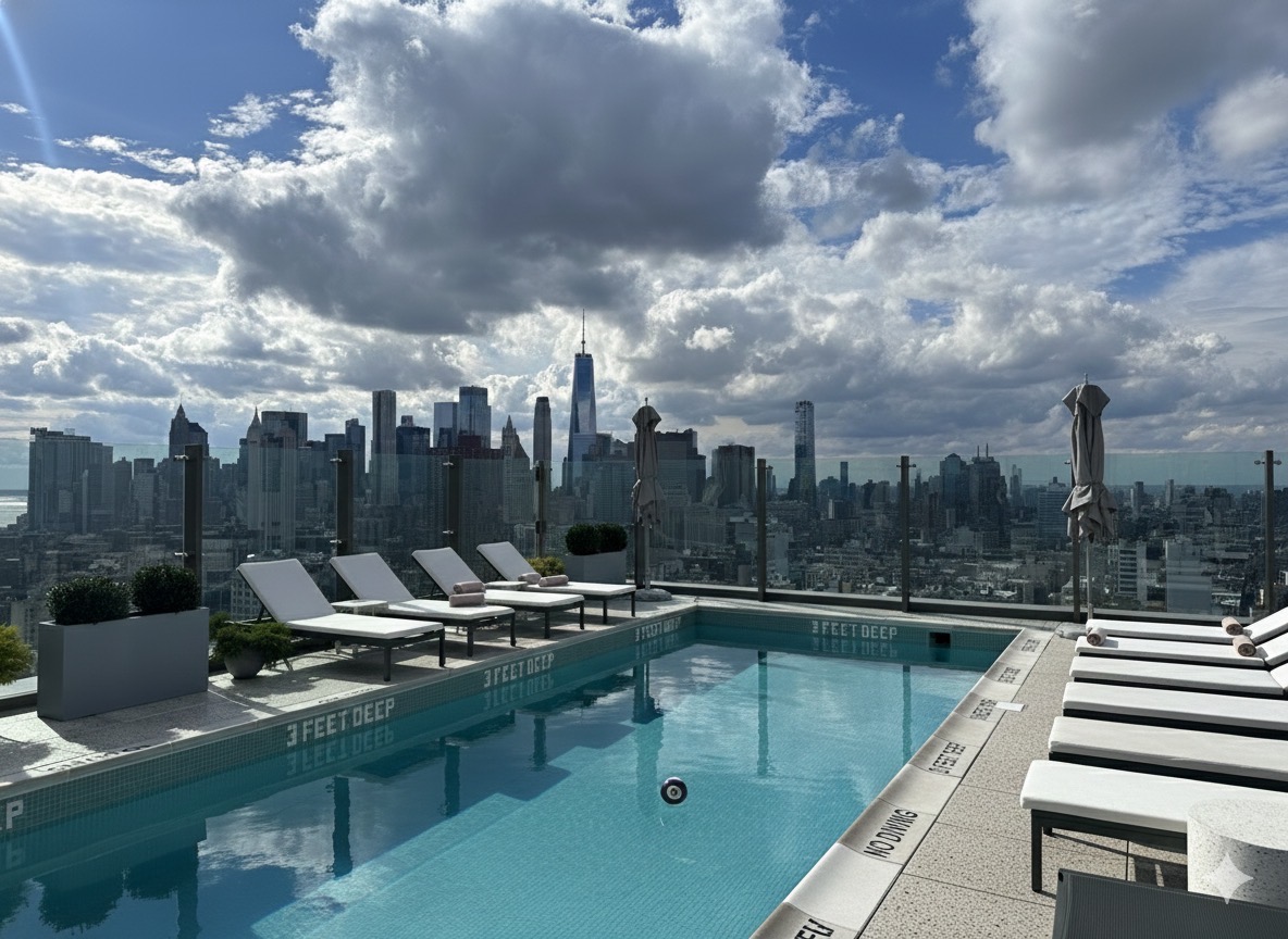 55 Suffolk Street, Unit 1112 Manhattan, NY 10002 - Photo 9 of 11 a view of a lake with a terrace