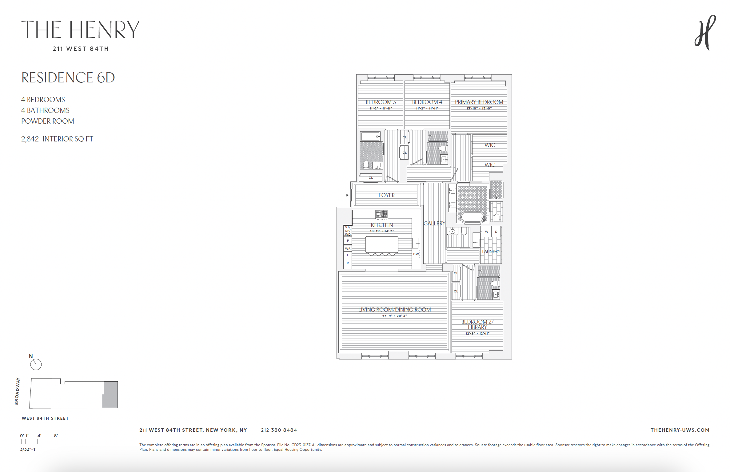 211 West 84th Street, Unit 6D Manhattan, NY 10024 - Photo 28 of 28 a picture of a floor plan