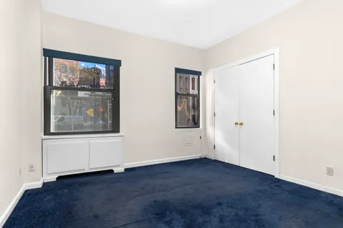 an empty room with window