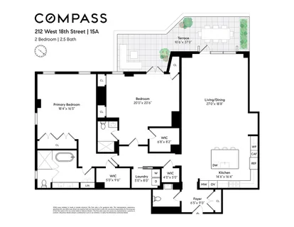 $11,995,000 | 212 West 18th Street, Unit 15A | Chelsea