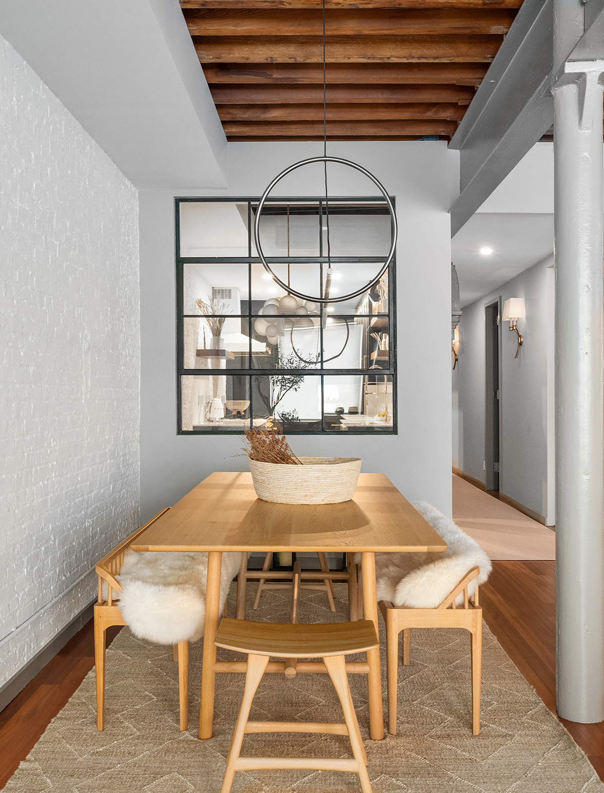 39 North Moore Street, Unit 4A Manhattan, NY 10013 - Photo 6 of 17 a view of a dining room with furniture and window