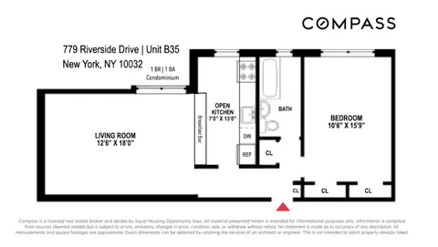 $575,000 | 779 Riverside Drive, Unit B35 | Washington Heights
