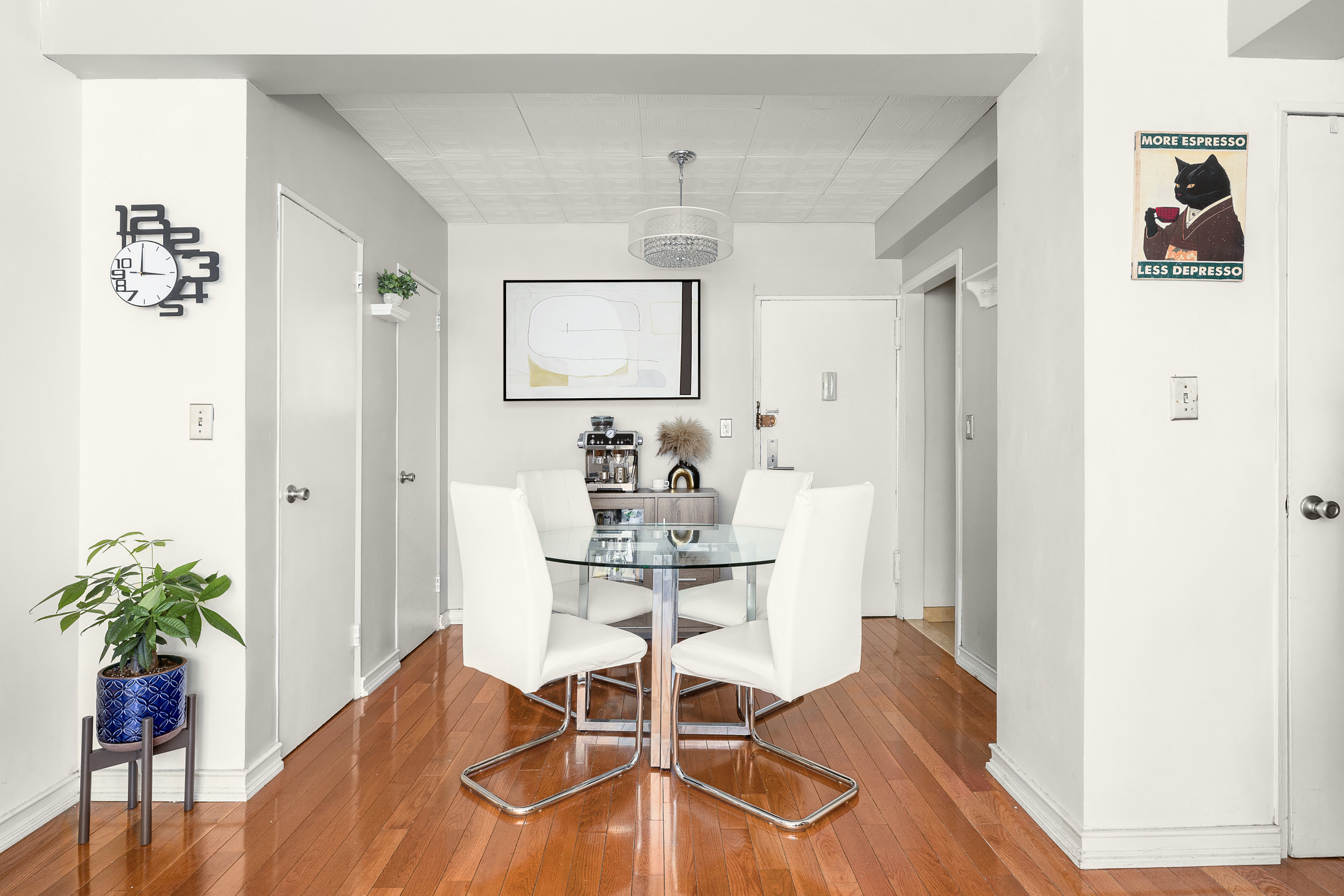 200 East 36th Street, Unit 2C Manhattan, NY 10016 - Photo 3 of 10 a view of a dining room with furniture and wooden floor