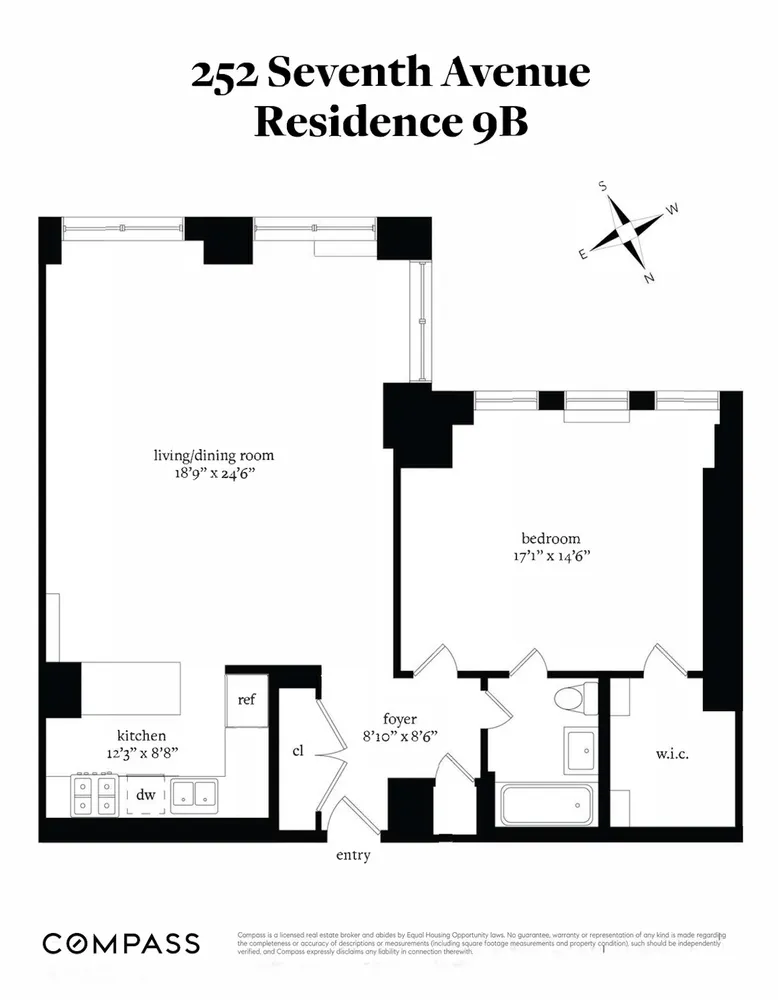 $1,950,000 | 252 7th Avenue, Unit 9B | Chelsea